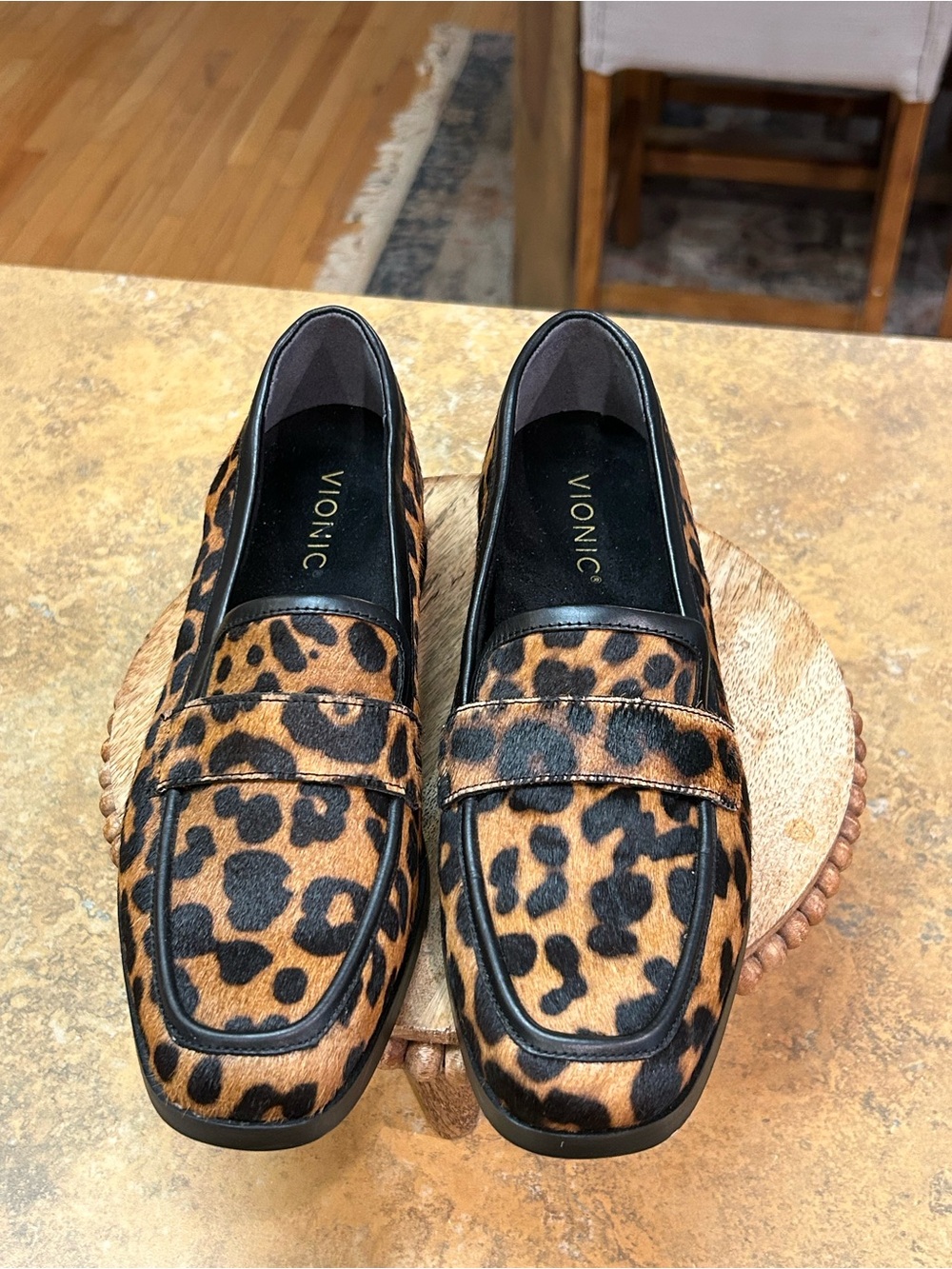 Vionic Sellah  Slip-On Arch Support Leopard Loafers